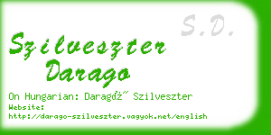 szilveszter darago business card